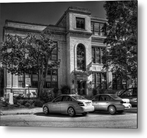 Greensburg Metal Print featuring the photograph Greensburg Junior High School by Coby Cooper