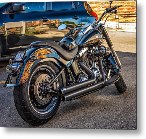 Bolton Metal Print featuring the photograph Harley Davidson by Steve Harrington