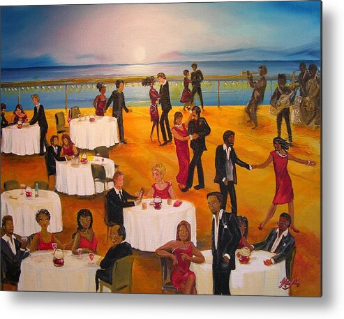 Dance Metal Print featuring the painting Hello by Barbara Hayes