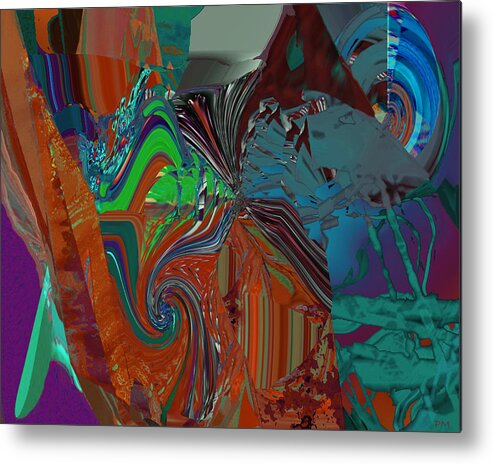 Abstract For Canvas Metal Print featuring the digital art Hole Depth by Phillip Mossbarger