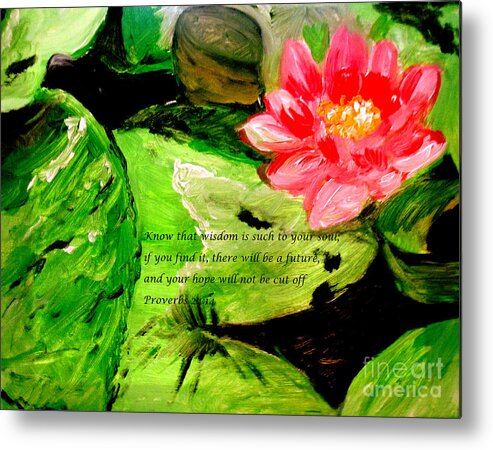 Lily Metal Print featuring the painting Hope by Amanda Dinan