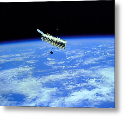 Hubble Metal Print featuring the photograph Hubble Space Telescope by Ram Vasudev