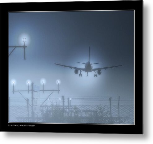  Aircraft Metal Print featuring the photograph ILS Landing by Pedro L Gili