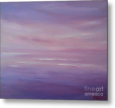 Seascape Metal Print featuring the painting In My Own World 2 by Jane See