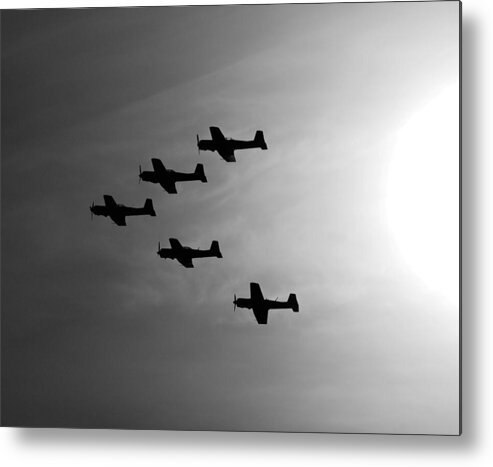 Aircraft Metal Print featuring the photograph Into The Sun by Joe Schofield