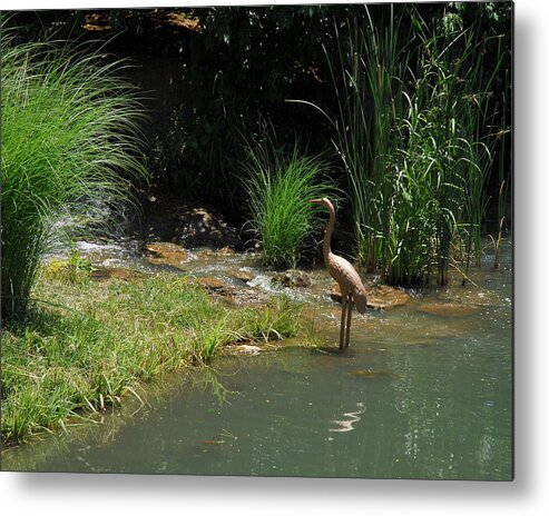 Water Metal Print featuring the photograph Japanese Gardens No. 1 by Lena Wilhite
