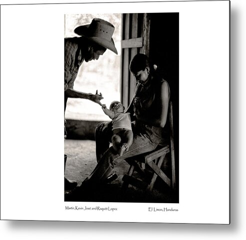 Black Metal Print featuring the photograph Kevin Jose by Tina Manley