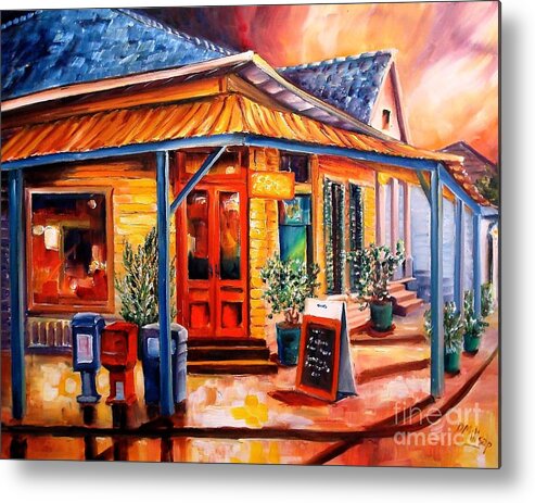 New Orleans Metal Print featuring the painting La Peniche in New Orleans by Diane Millsap