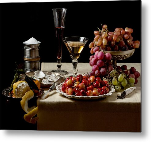 Bodegones Metal Print featuring the photograph Laid Table - Ointbijt by Levin Rodriguez