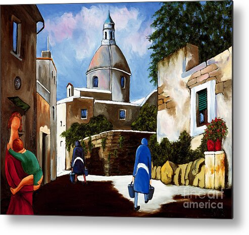 Church Dome Metal Print featuring the painting Le Dome by William Cain