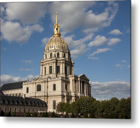 Les Invalides Dome Metal Print featuring the photograph Les Invalides Dome by Nathan Rupert