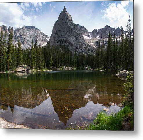 Reflection Metal Print featuring the photograph Lone Eagle Afternoon by Aaron Spong