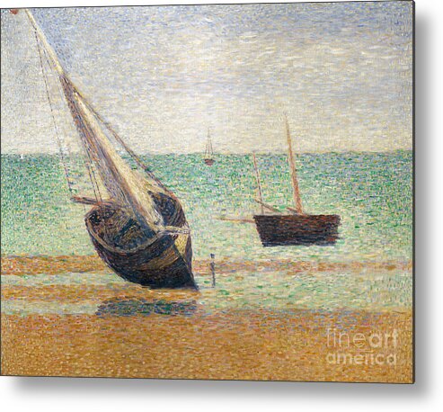 Seurat Metal Print featuring the painting Low Tide at Grandcamp by Georges Pierre Seurat