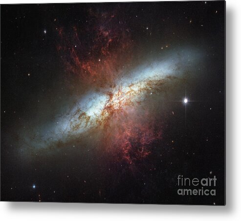 Cigar Galaxy Metal Print featuring the photograph M82-Ngc 3034-Cigar Galaxy by Science Source