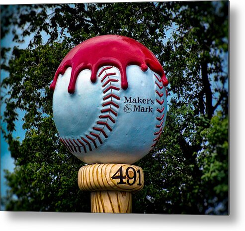 Maker's Mark Metal Print featuring the photograph Maker's Mark Baseball Bourbon by Bill Swartwout