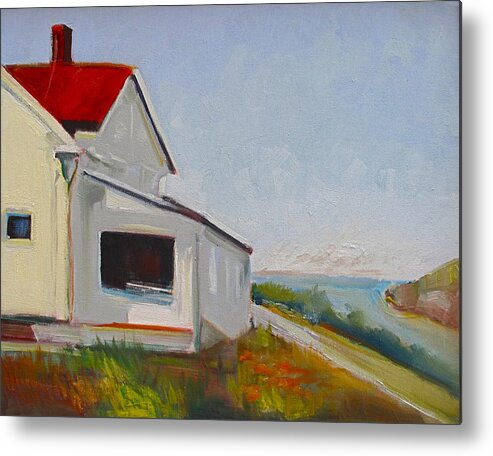 House Metal Print featuring the painting Marin Headlands House by Suzanne Giuriati Cerny