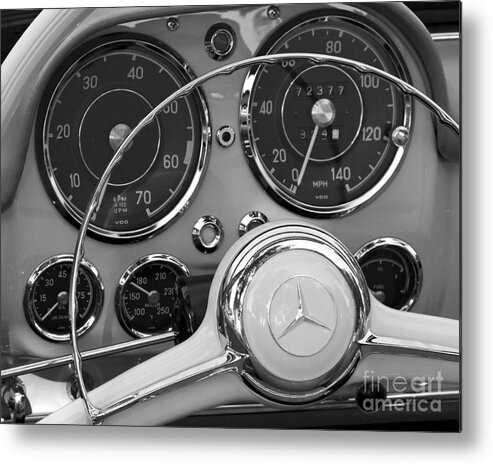 Mercedes Metal Print featuring the photograph Mercedes 190 SL by Dennis Hedberg