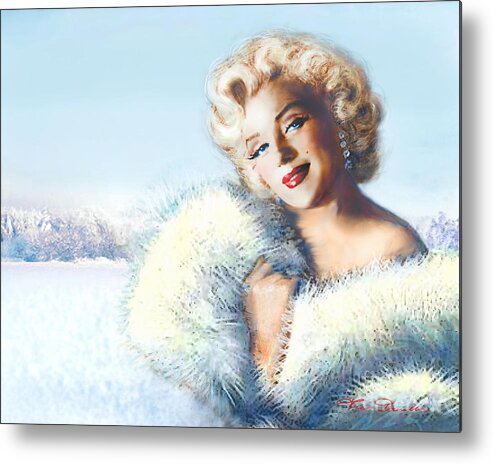 Marilyn Metal Print featuring the painting MM 126 d 4 by Theo Danella