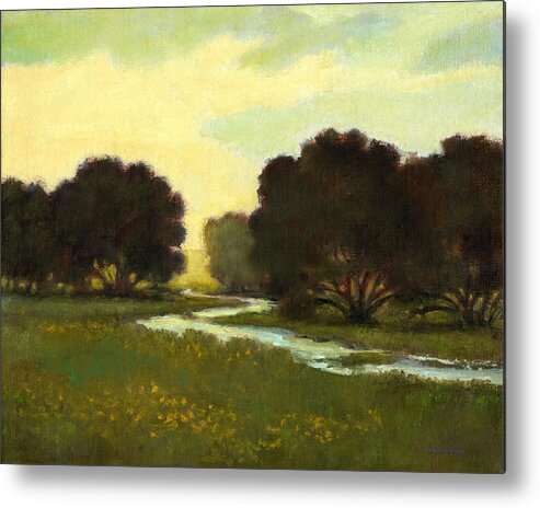 River Metal Print featuring the painting Morning Promise by J Reifsnyder