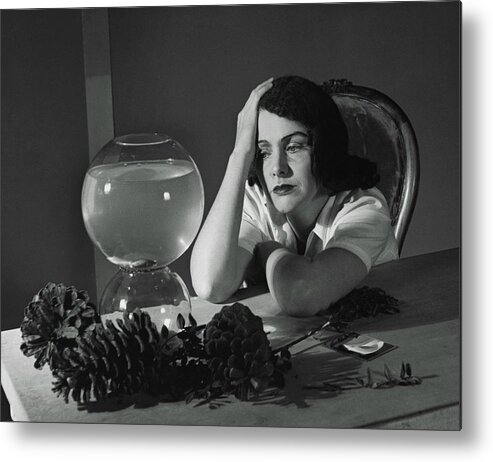 Society Metal Print featuring the photograph Mrs. Thomas S. Tyler Posed As Matisse's Painting by Horst P. Horst