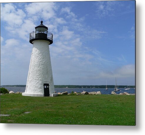 Lighthouses Metal Print featuring the photograph Neds Point Lighthouse by Janice Drew