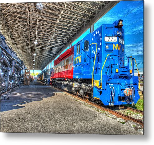 Historic Metal Print featuring the photograph Norfolk and Western 1776 by Greg Hager