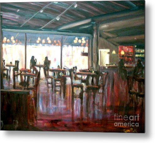 Restaurants Metal Print featuring the painting Old Friends by Laura Toth