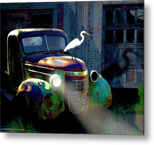 Rusty Truck Metal Print featuring the painting Old Jimmy by Patrick J Osborne