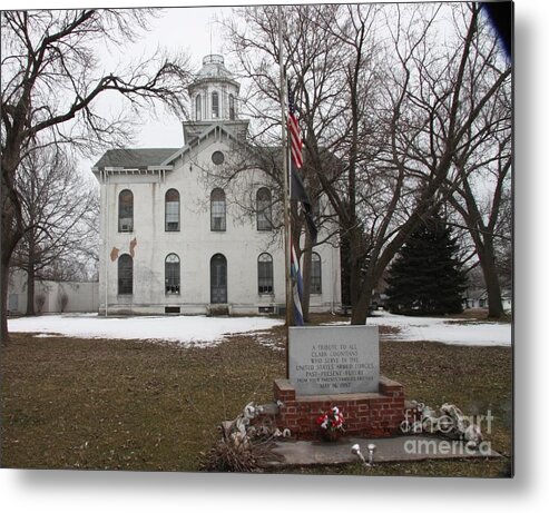 Courthouse Metal Print featuring the photograph Old Kahoka Courthouse by Kathryn Cornett