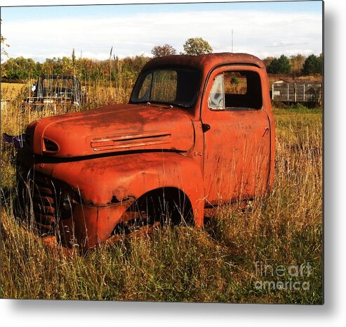 Jamie Lynn Gabrich Metal Print featuring the photograph Old Orange by JamieLynn Warber