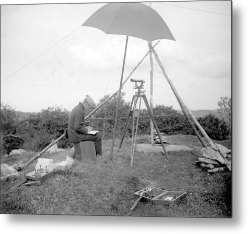 Surveyor Metal Print featuring the photograph Old Time Surveyor by William Haggart