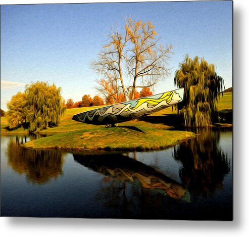Fall Metal Print featuring the photograph On Dry Land by Terry Cosgrave