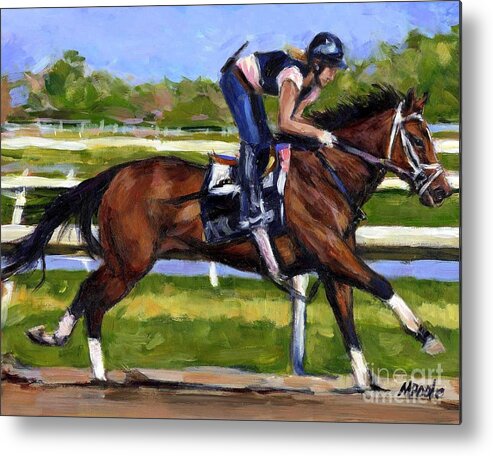 Horse Metal Print featuring the painting Onlyforyou by Molly Poole