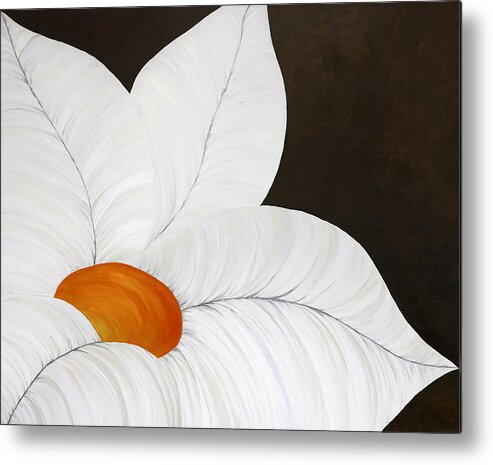 Flower Metal Print featuring the painting Orange Crush by Tamara Nelson