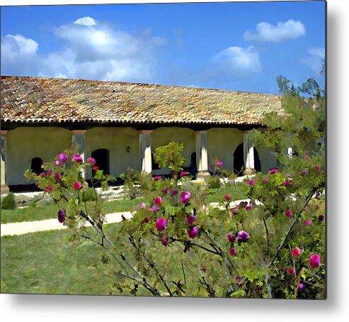 Mission Metal Print featuring the photograph Padres Residence La Purisima Mission by Kurt Van Wagner