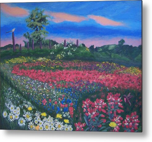 Paradise Metal Print featuring the painting Paradise by Vera Smith