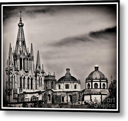 Parroquia Just Means It's The Town's Parish Church Metal Print featuring the photograph Parroquia church by Barry Weiss