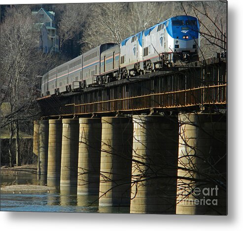 Train Metal Print featuring the photograph Passing Through Harpers Ferry by Emmy Marie Vickers