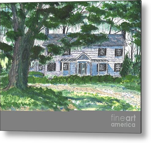 Pawley's Island Metal Print featuring the painting Pawley's Island Home by Patrick Grills