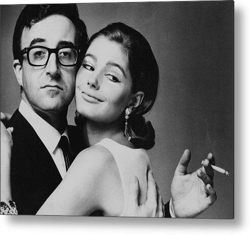 Actor Metal Print featuring the photograph Peter Sellers Posing With A Model by Jereme Ducrot