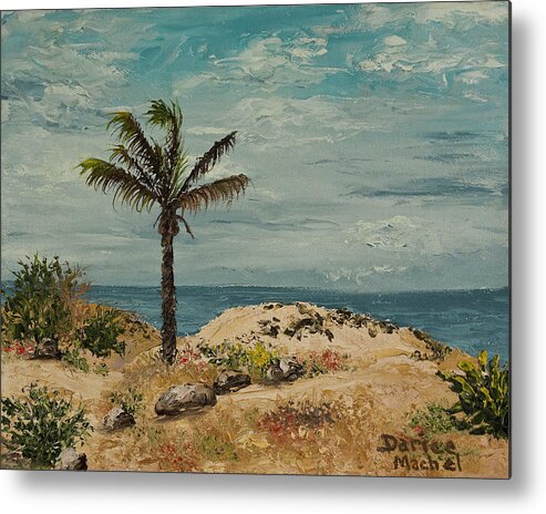 Hawaii Metal Print featuring the painting Polihale State Park Kauai by Darice Machel McGuire