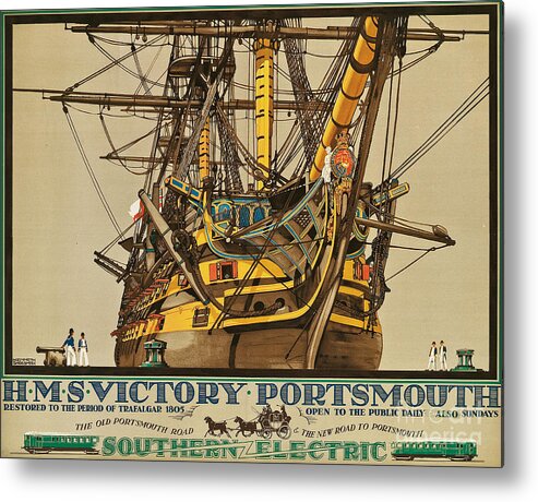 Poster Advertising Southern Electric Railways Metal Print by Kenneth ...