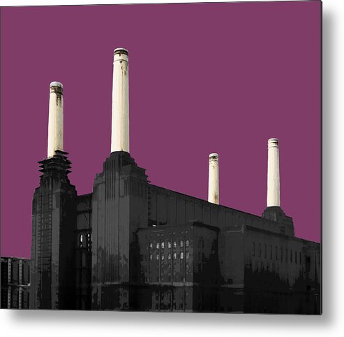 Battersea Metal Print featuring the mixed media Power - PURPLE Reign #2 by BFA Prints
