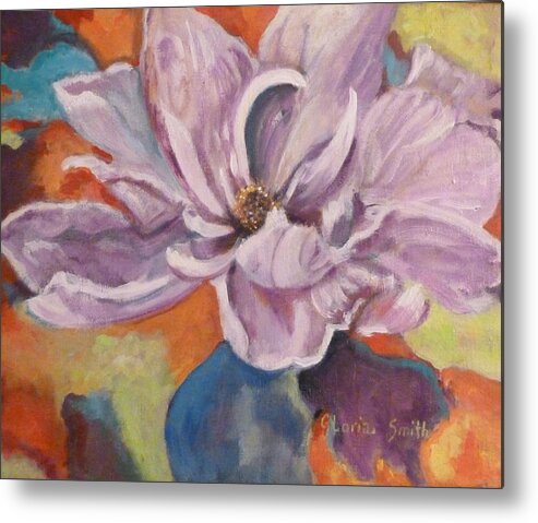 Art/gloria's Art.purple Metal Print featuring the painting Purple Flower by Gloria Smith