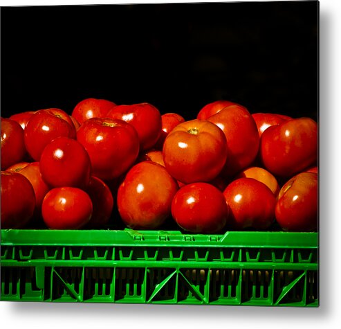 Agriculture Metal Print featuring the photograph Red and Ripe by Christi Kraft