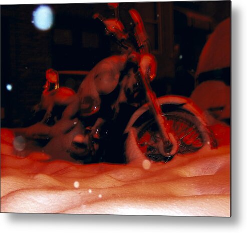 Mieczyslaw Metal Print featuring the photograph Red Bike by Mieczyslaw Rudek