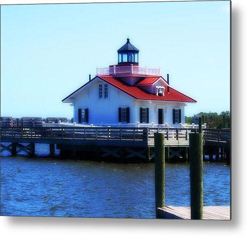 Roanoke Metal Print featuring the photograph Roanoke Marshes Light 4 by Cathy Lindsey