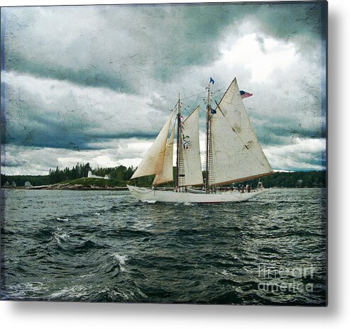 Tall Metal Print featuring the photograph Sailing Away by Alana Ranney