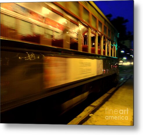 Nola Metal Print featuring the photograph New Orleans Saint Charles Avenue Street Car In Louisiana #7 by Michael Hoard
