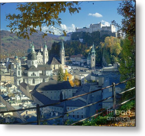 Europe Metal Print featuring the photograph Salzburg in autumn 2 by Rudi Prott